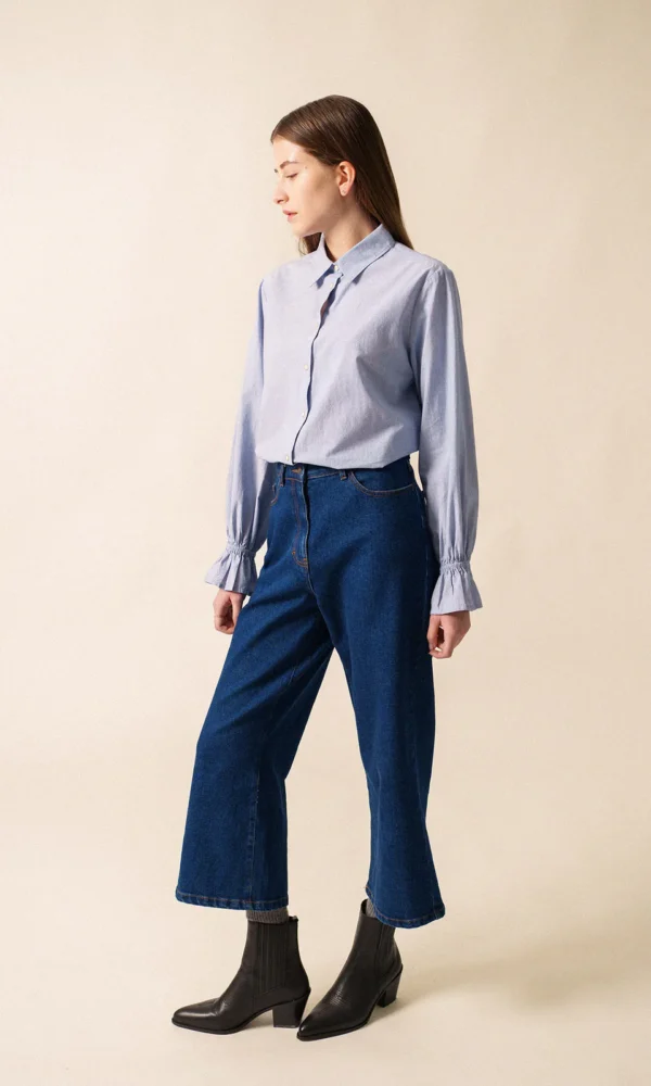 Bluse mit Volant-Ärmel CELESTE