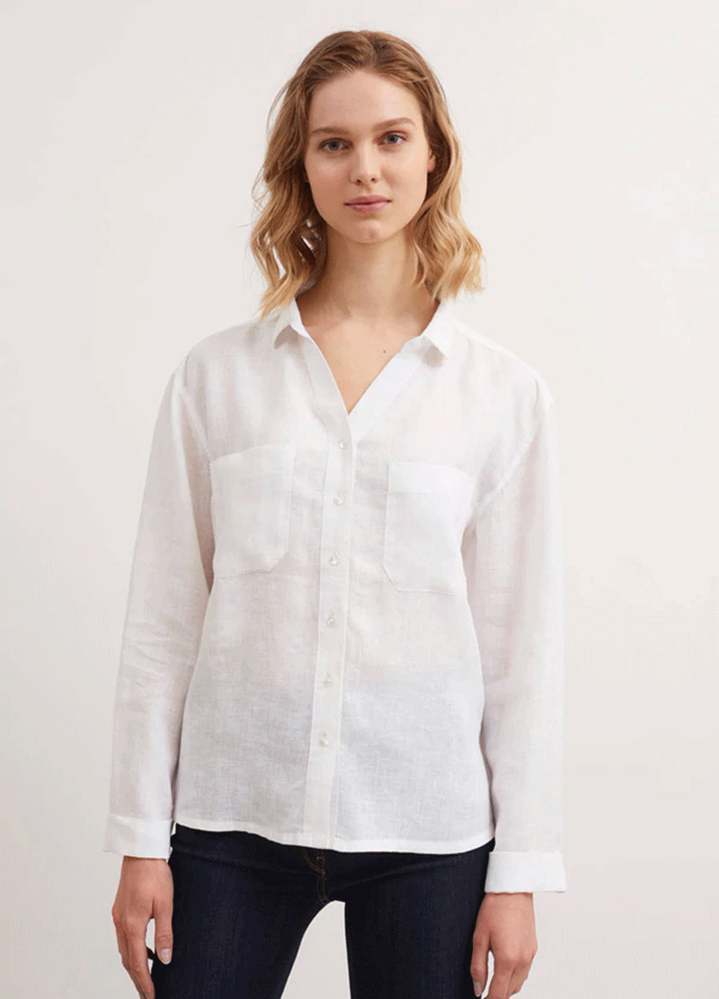 Bluse aus Leinen CHARLENE