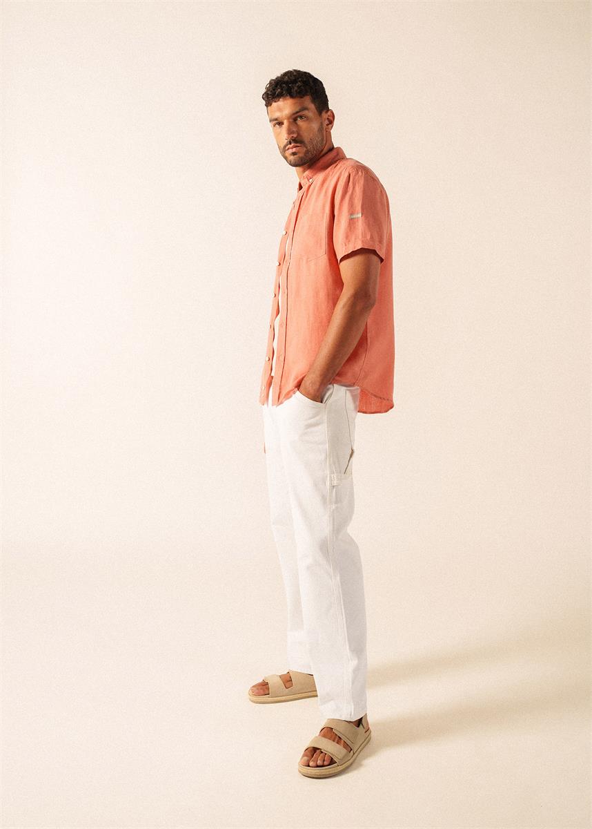 Hemd kurzarm aus Leinen CLEMENT