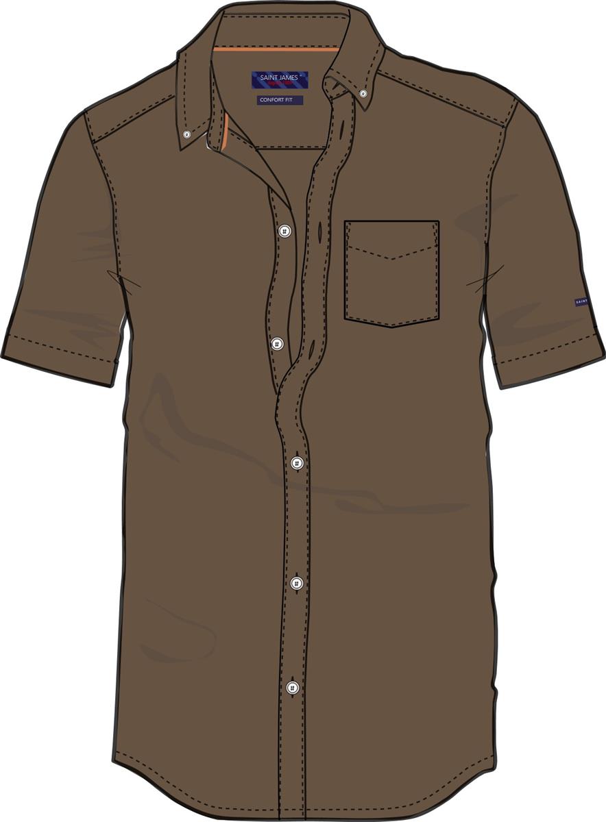 Hemd kurzarm aus Leinen CLEMENT