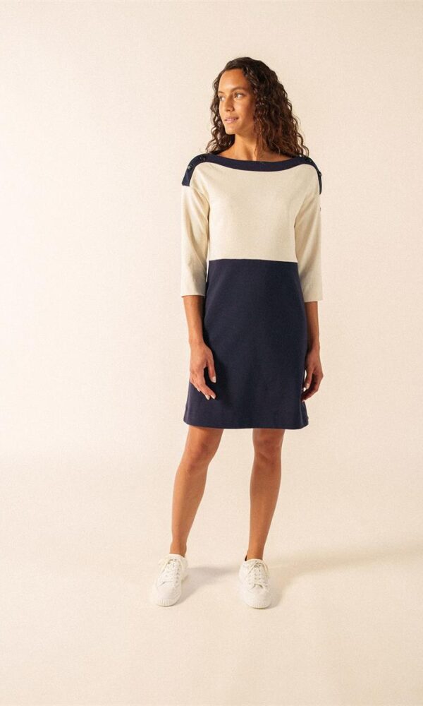 Kleid mit U-Boot Ausschnitt DALI