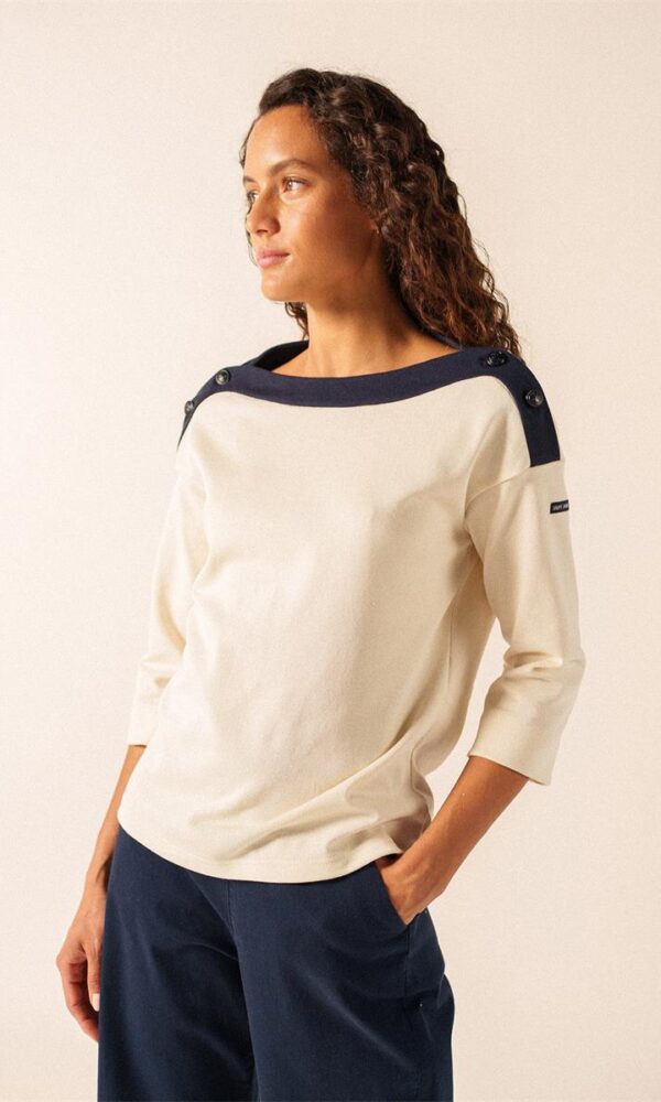 Shirt mit U-Boot Ausschnitt LATSIA