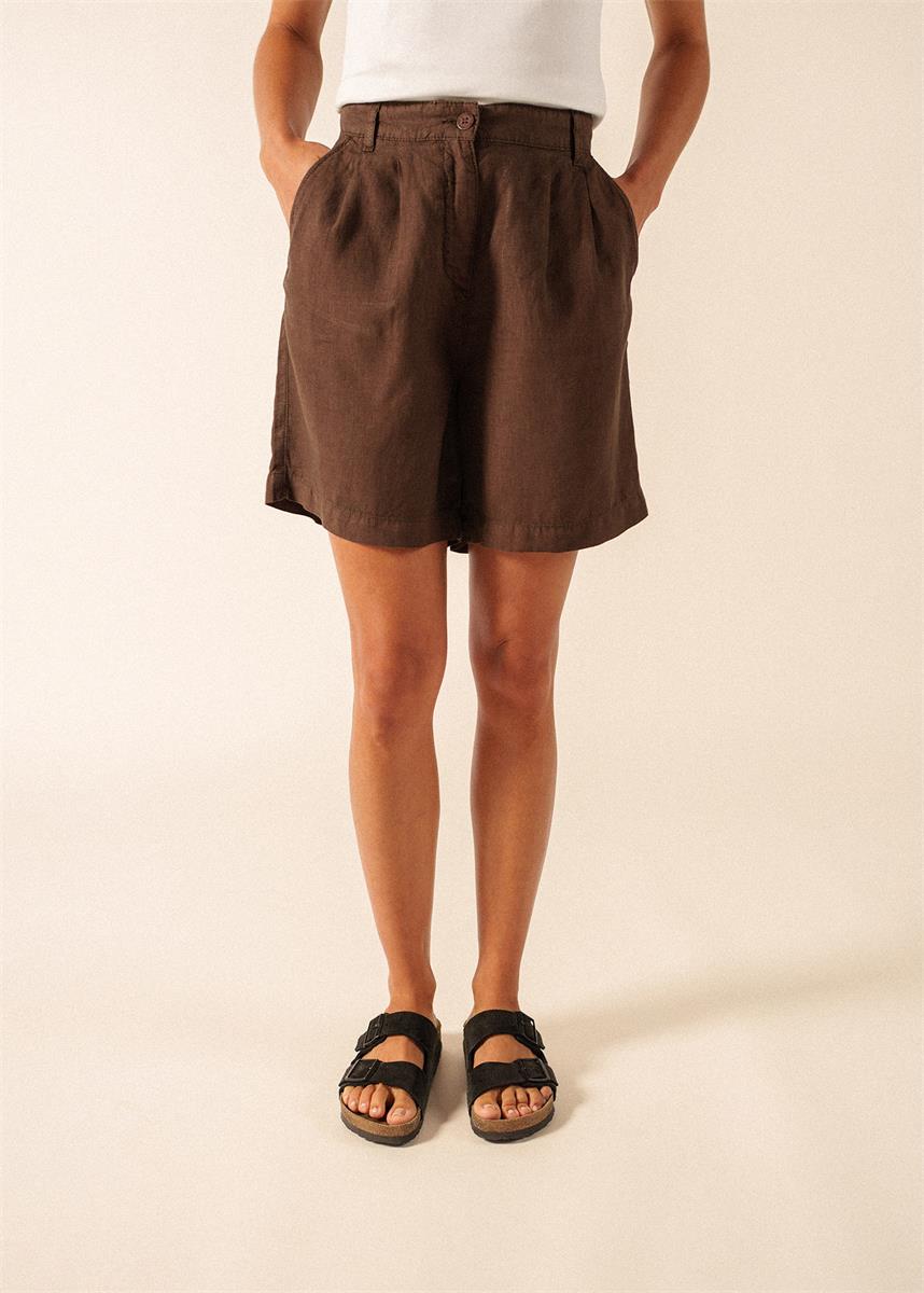 Bermuda/Shorts aus Leinen MALVINA