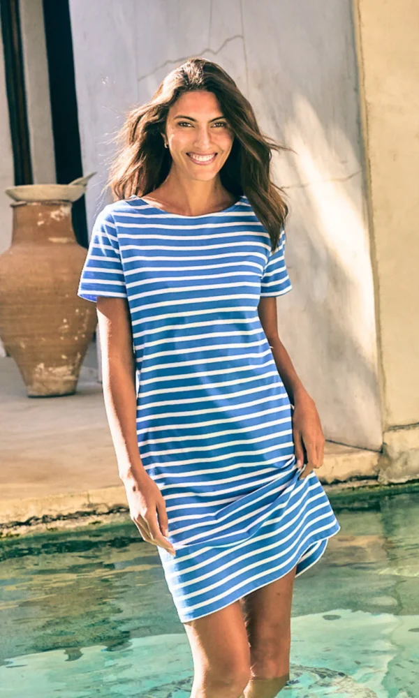Kleid aus leichtem Baumwolljersey VILLEFRANCHE